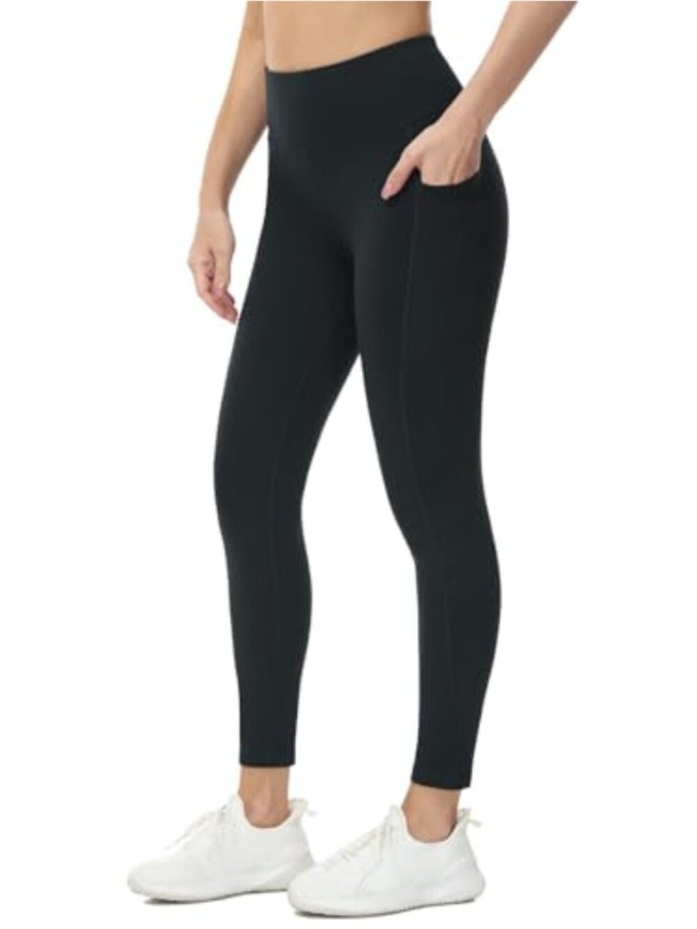 Women's Fleece Lined High Waisted Winter Leggings with Pockets
